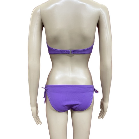 O’Rageous Two Piece Strapless Hip Hugger String Bikini Size M/L - Picture 3 of 7